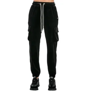 Quick Release Closure Adjustable loop Gaud?? pantalone in ciniglia da donna con tasconi 241BD24011-2001 nero