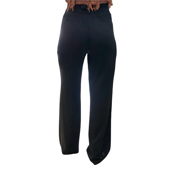 Street Style Gaud?? Pantalone lungo con fibbia 121FD25014 2001 black