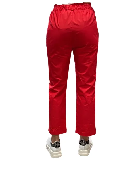 Compact Packability Gaud?? pantalone lungo da donna 311BD25033 3411 rosso