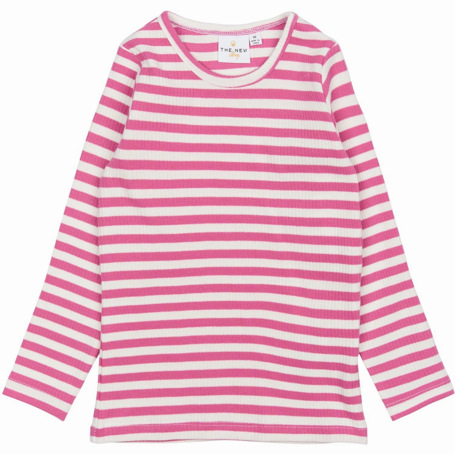 networking event Wrinkle-Free THE NEW Siblings Ibis Rose Striped Fro L_S Rib Tee
