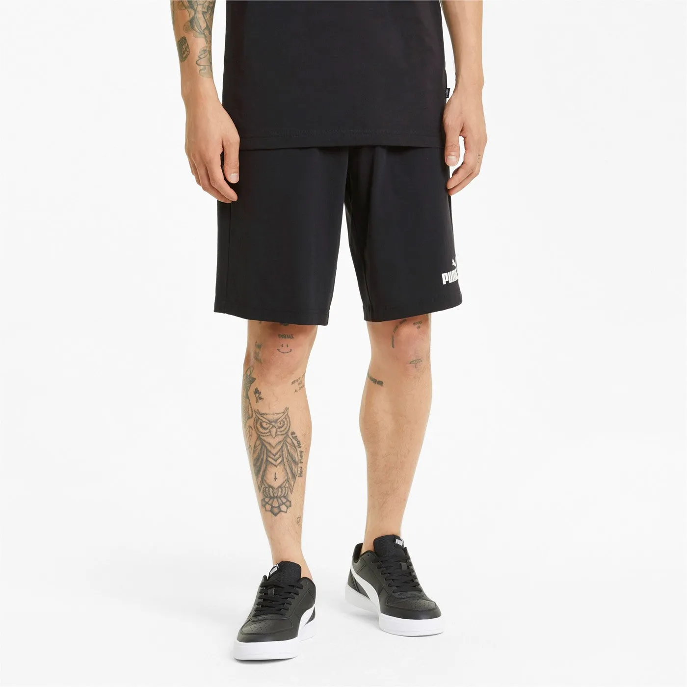 Puma pantaloncino sportivo da uomo ESS Jersey 586706 01 nero Bold Patterns plain shorts