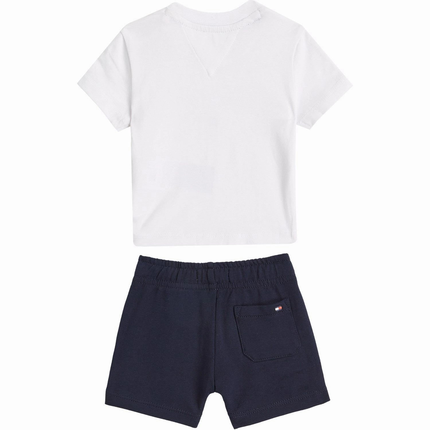 Tommy Hilfiger Dark Night Navy Monotype Tee And Short Set Hassle free maintenance Everyday Feel