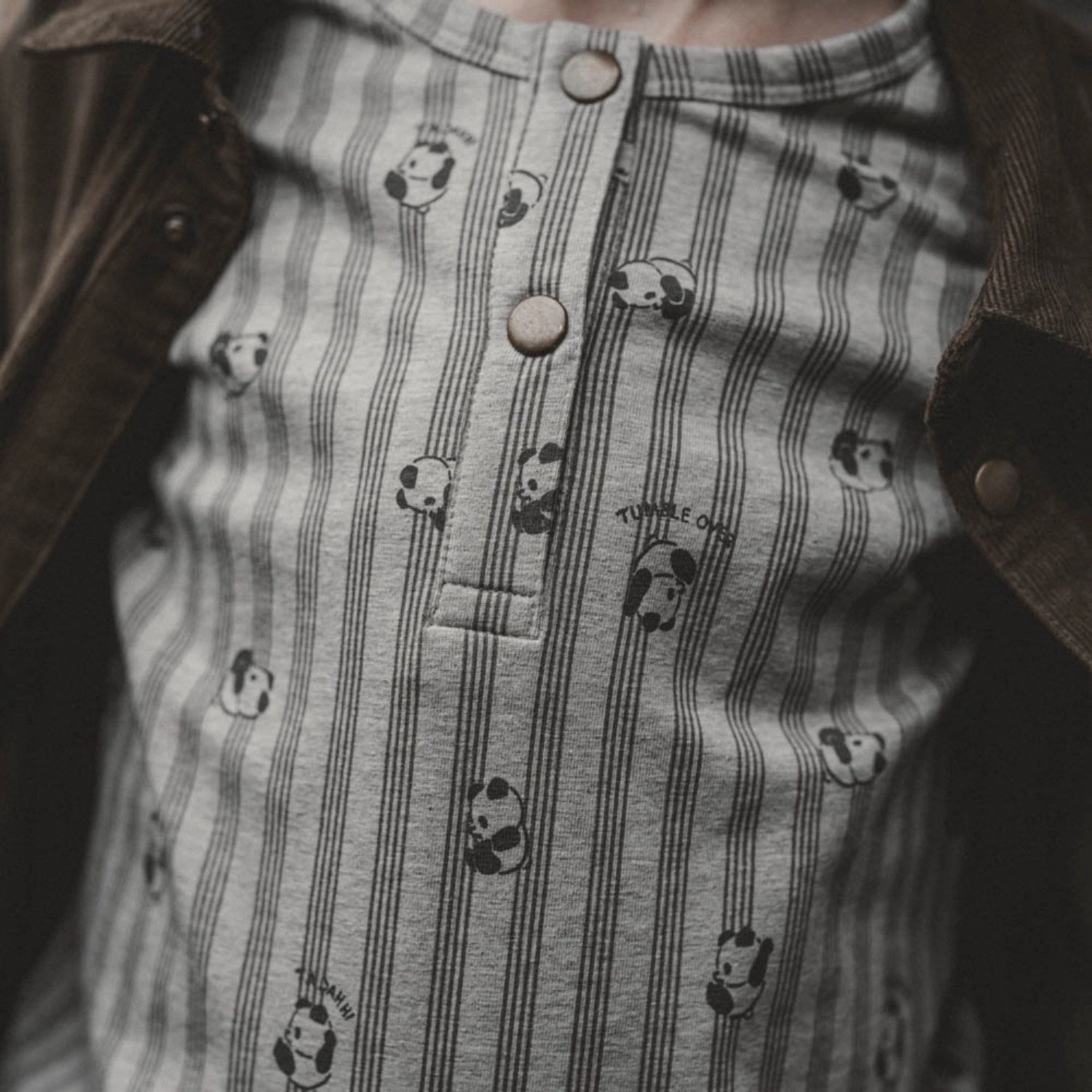 That's Mine Tumble Over Remy Blouse Animal Print