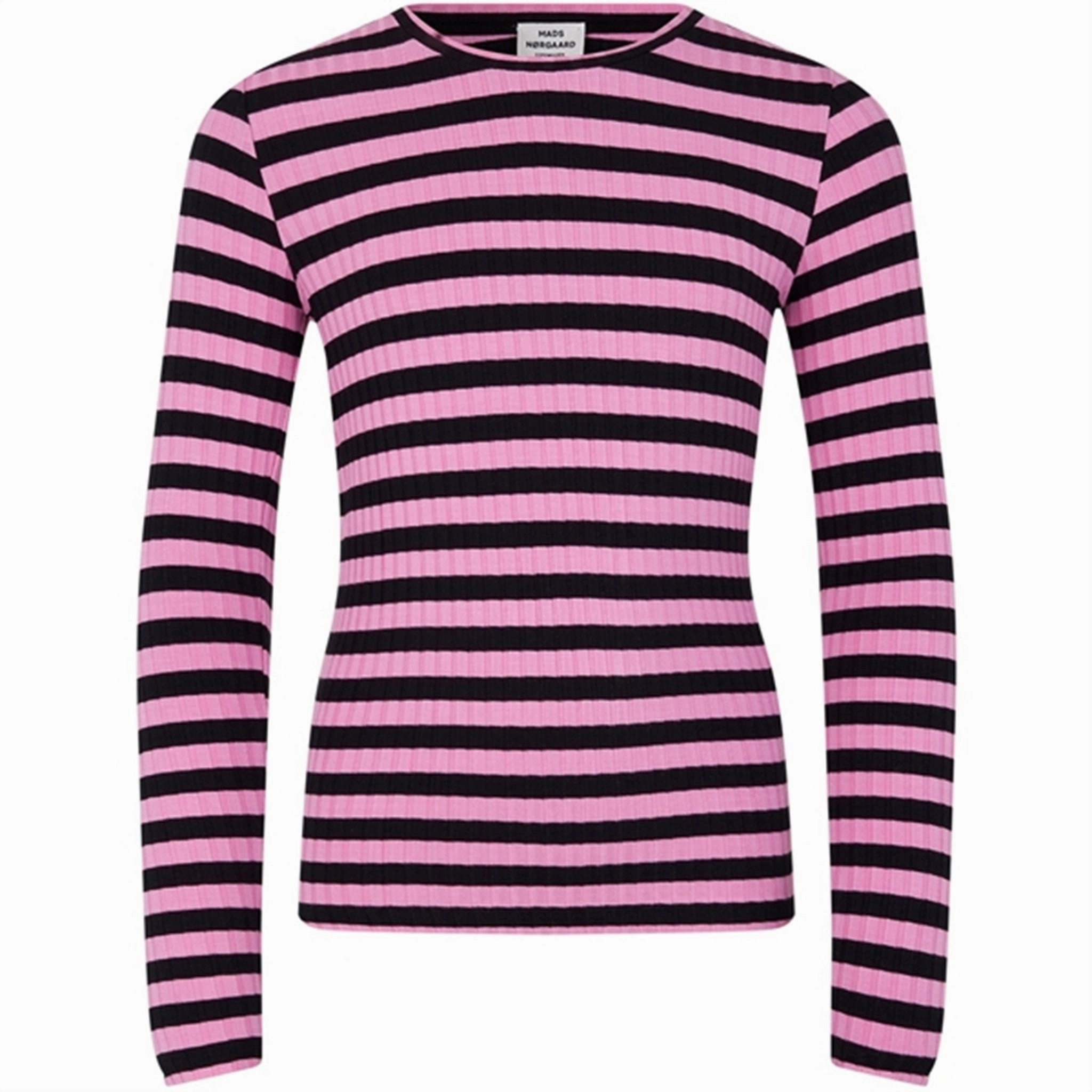 holiday season Mads N?rgaard 5x5 Classic Stripe Talika Blouse Stripe/Begonia Pink