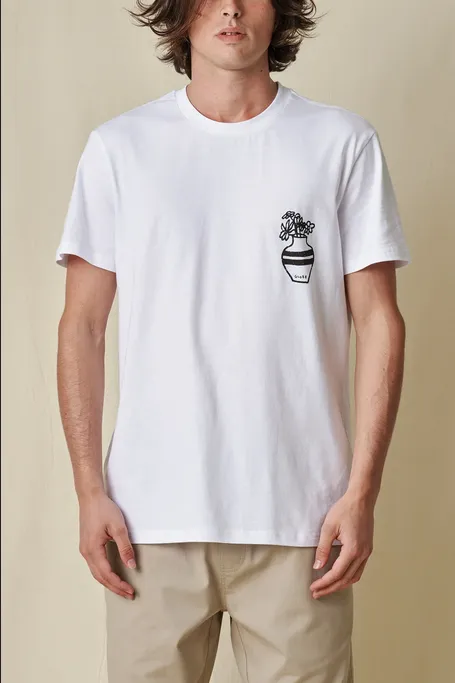 Lightweight Fashion Globe T-shirt manica corta Bootleg Dreams Tee SS GB02241004 WHT white