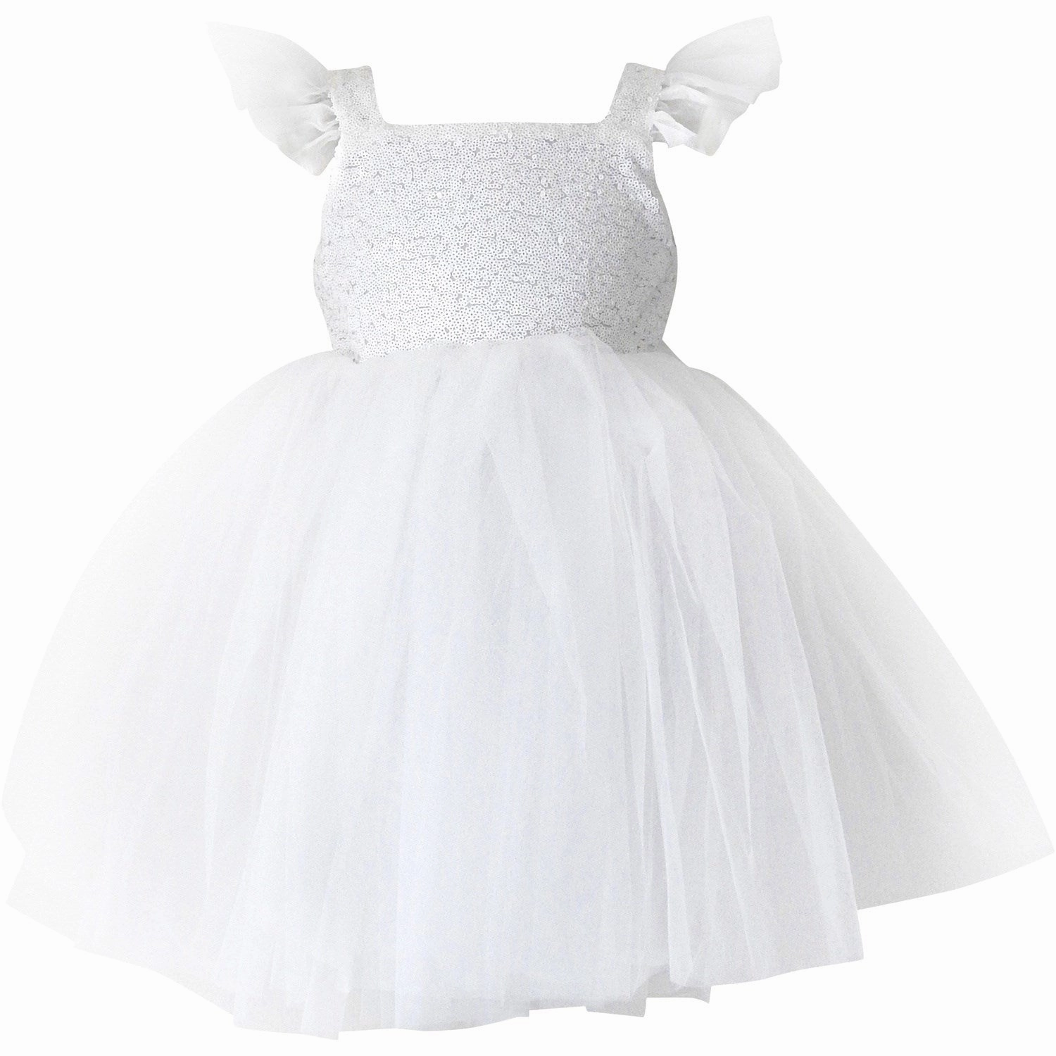 Balanced Tone Dolly by Le Petit Tom White Dolly Universe Sequin Glitter Galaxy Tutu Dress