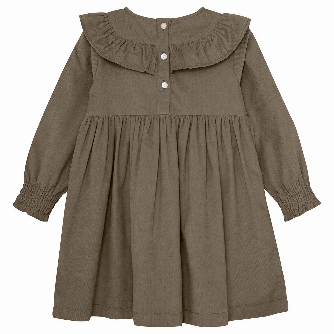 Comfy Look Luxe Fabric Huttelihut Morel Dress Corduroy