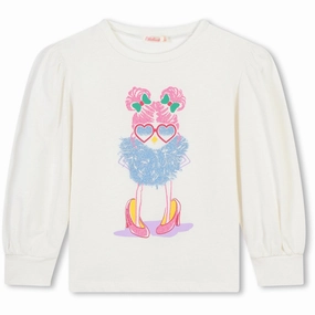 Billieblush Ivory Shirt Checkered Style Soft Material