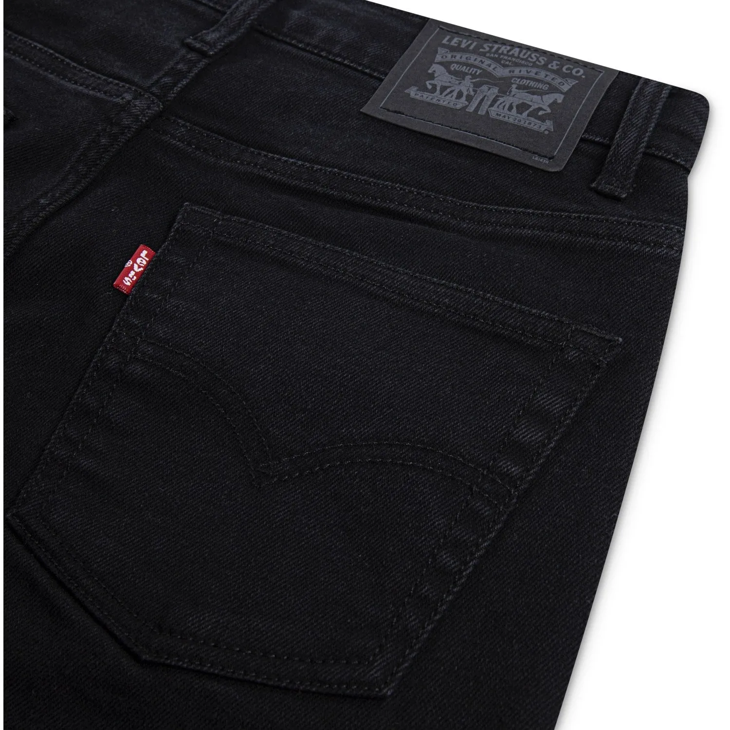 No Gap Waist Design No Gap Waist Levi's Black Stretch 511 Slim Non Performance Jeans