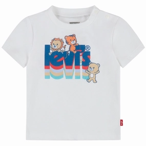 Urban Smart Levi's 70's Critters Poster Logo T-shirt White