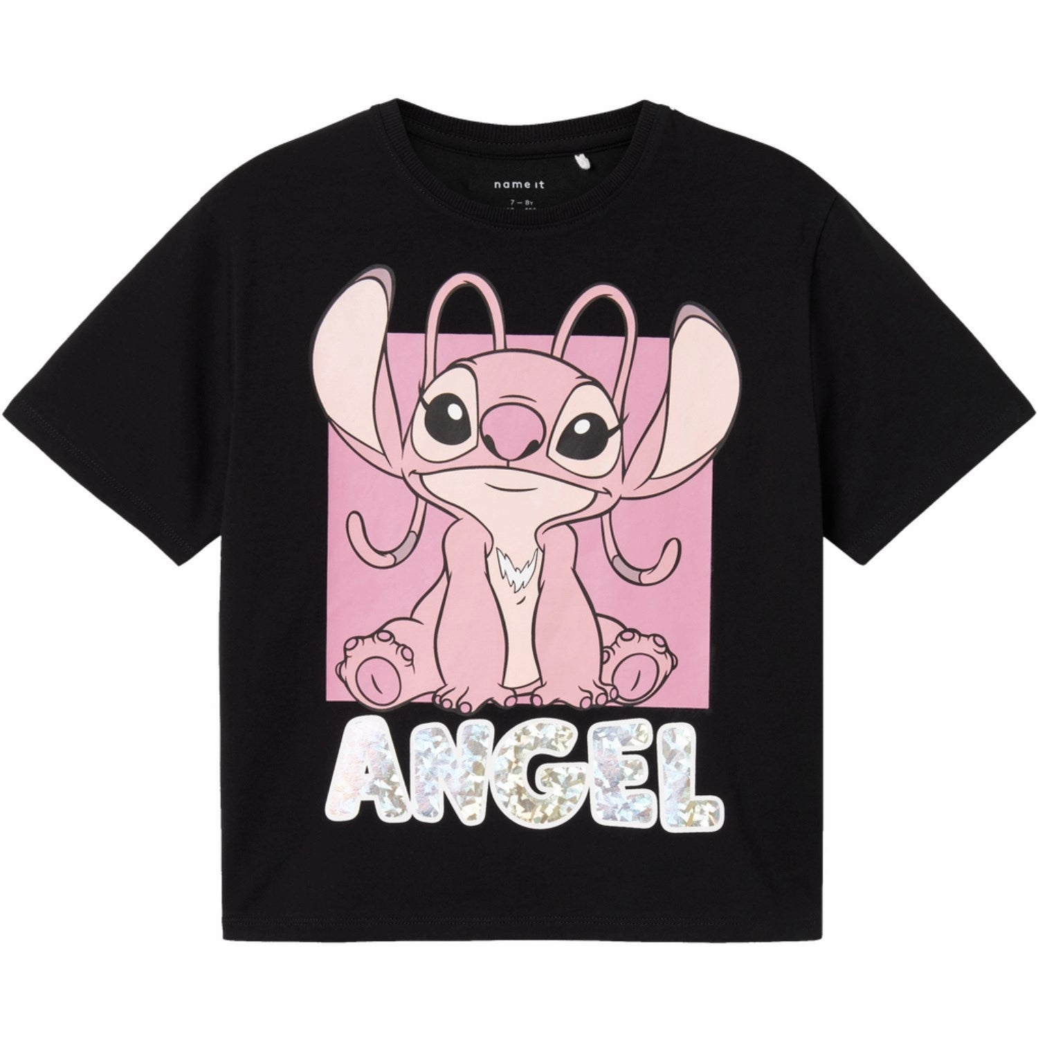 Street Casual Name It Black Angel Nyri Lilo & Stitch Regular T-Shirt