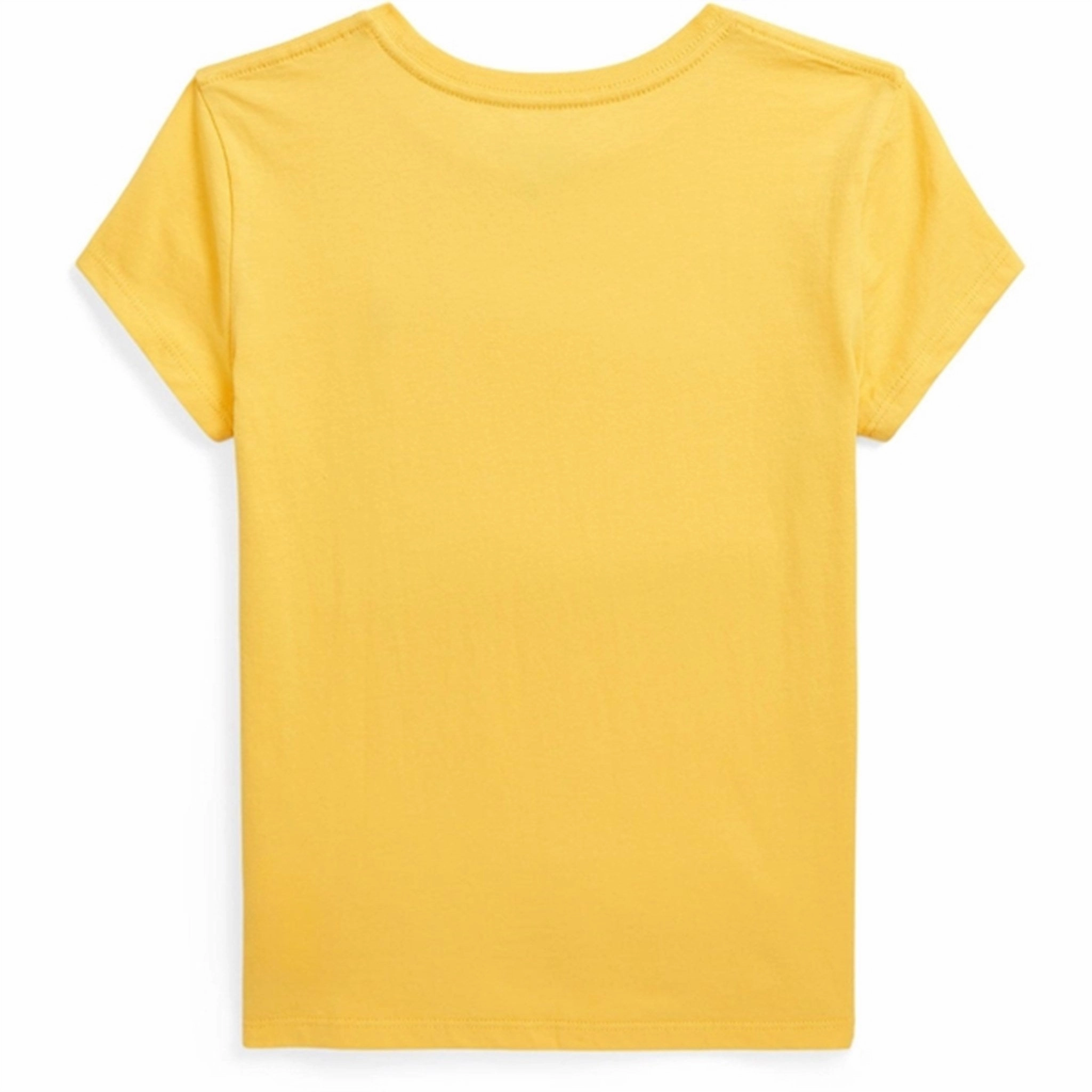 Street Ready Polo Ralph Lauren Girls T-Shirt Chrome Yellow W/ Bright Pink