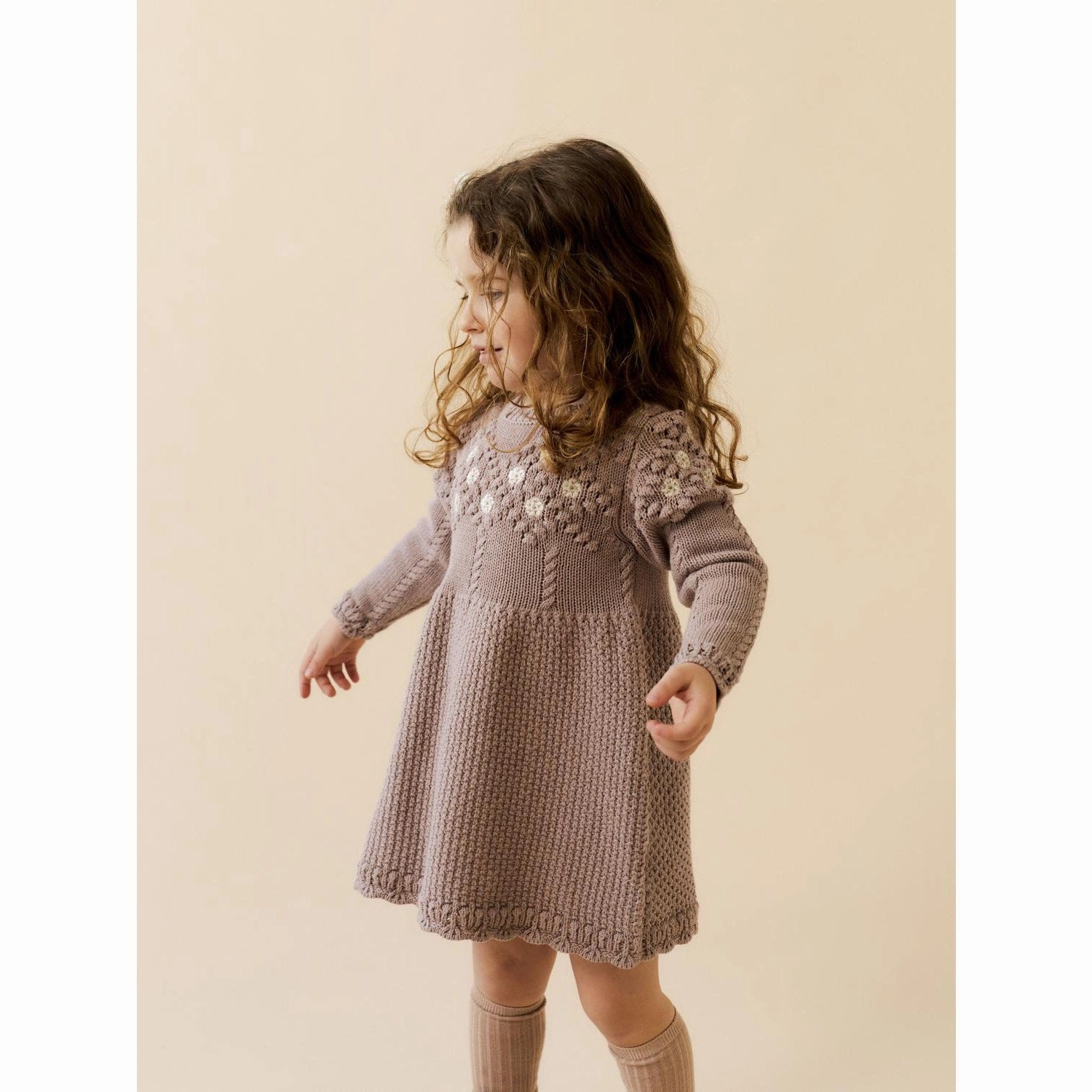 Semi Sheer Stylish Cut Lil'Atelier Etherea Brianna Knit Dress