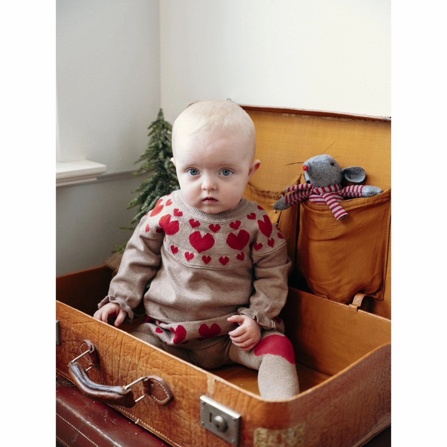 Hust & Claire Biscuit Melange Klea Dress Neutral Form