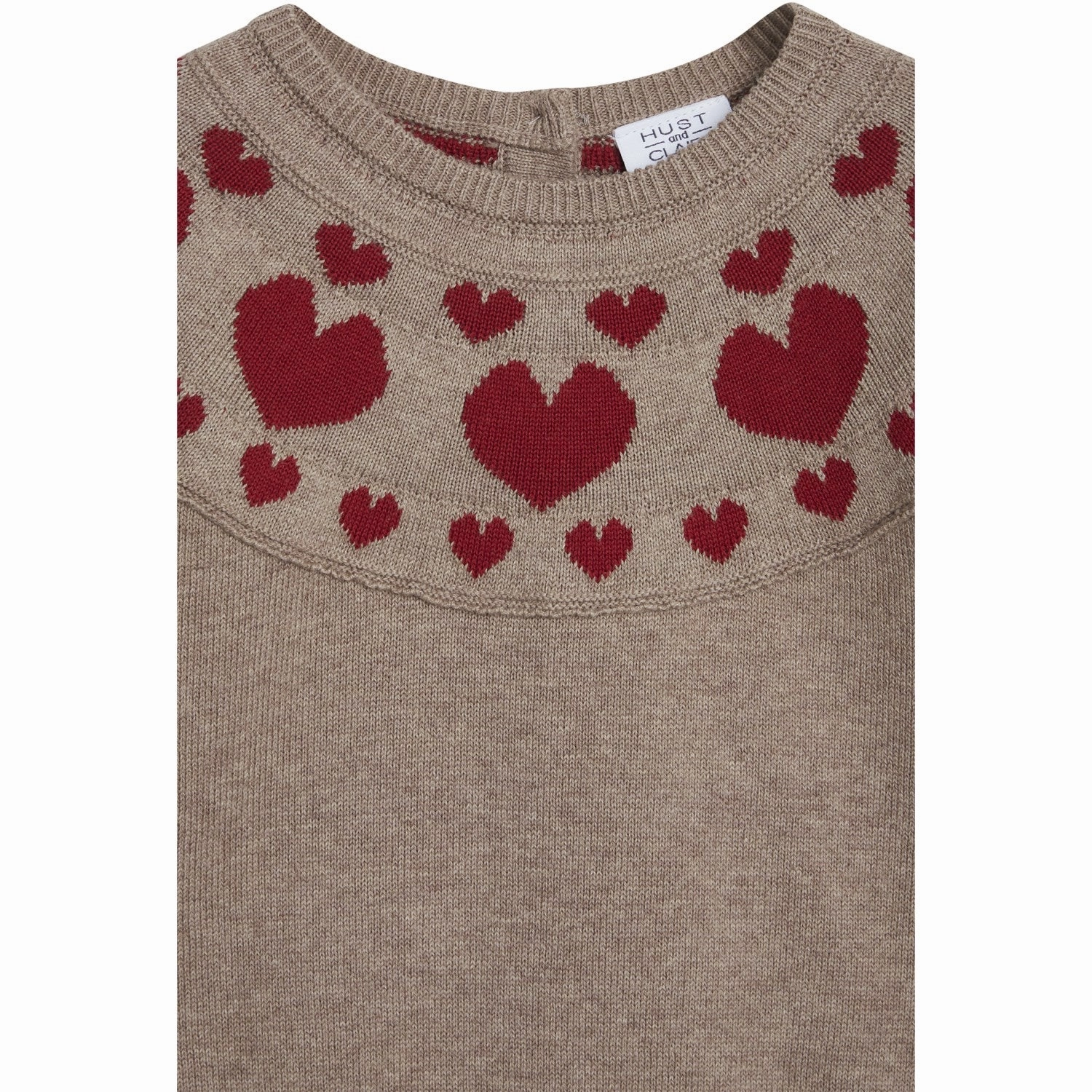 Hust & Claire Biscuit Melange Klea Dress Smart and Sleek Flexible Fit