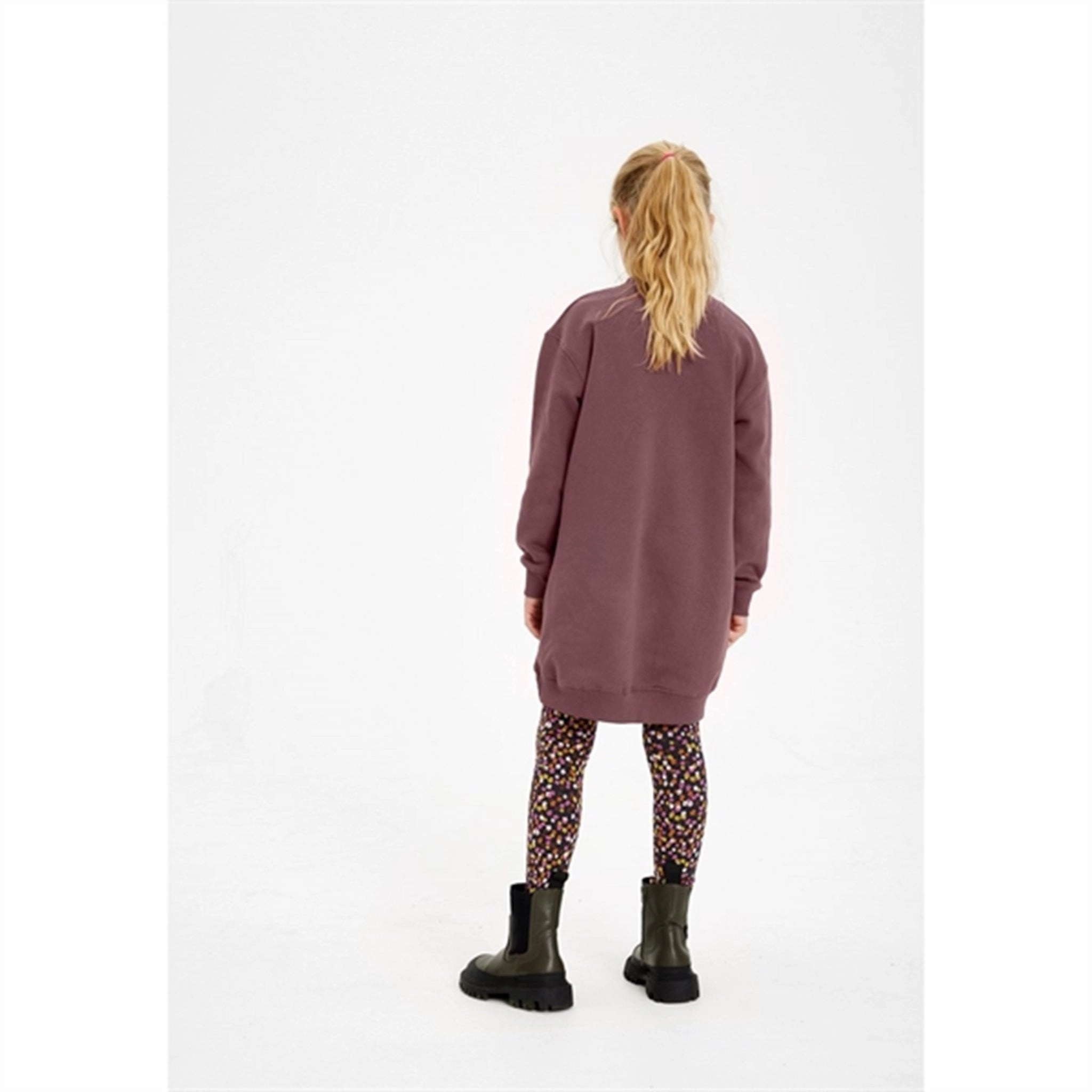 The New Rose Brown Helena Sweat Dress Casual Silhouette