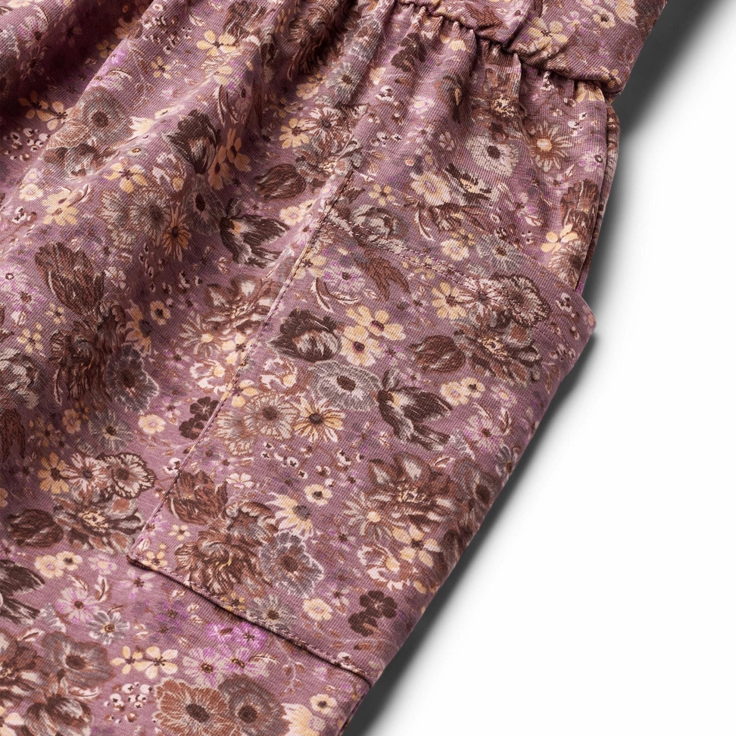 Wheat Lavender Flowers Jersey Dress Bessie Social Charm