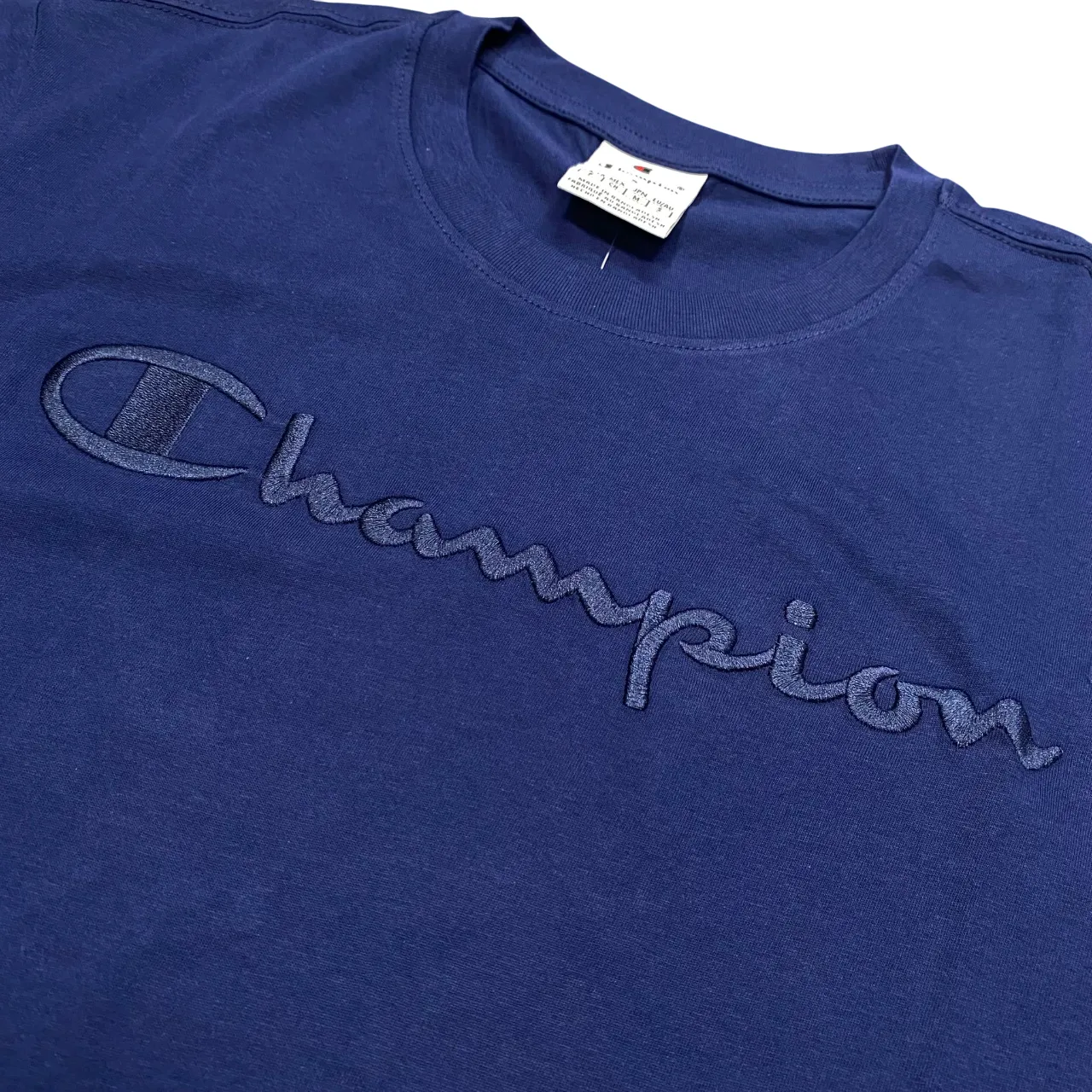Champion maglietta manica corta da uomo 220273_BS567 blu Recycled Polyester Stylish and Relaxed
