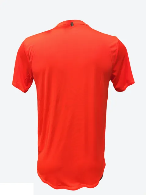 Puma maglietta manica corta da uomo Run Logo 52020384 rosso lava-nero Breathable touch