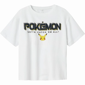 Name It Bright White Mat Pokemon Regular T-Shirt Effortless Look