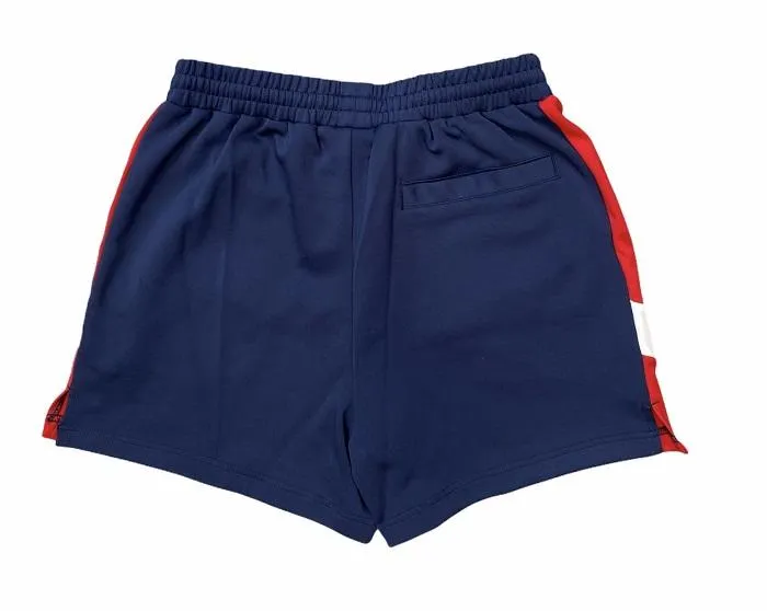 Fila pantaloncino sportivo da uomo Ajax blocked short 688457 G06 blu Abrasion Defying Knee Patches