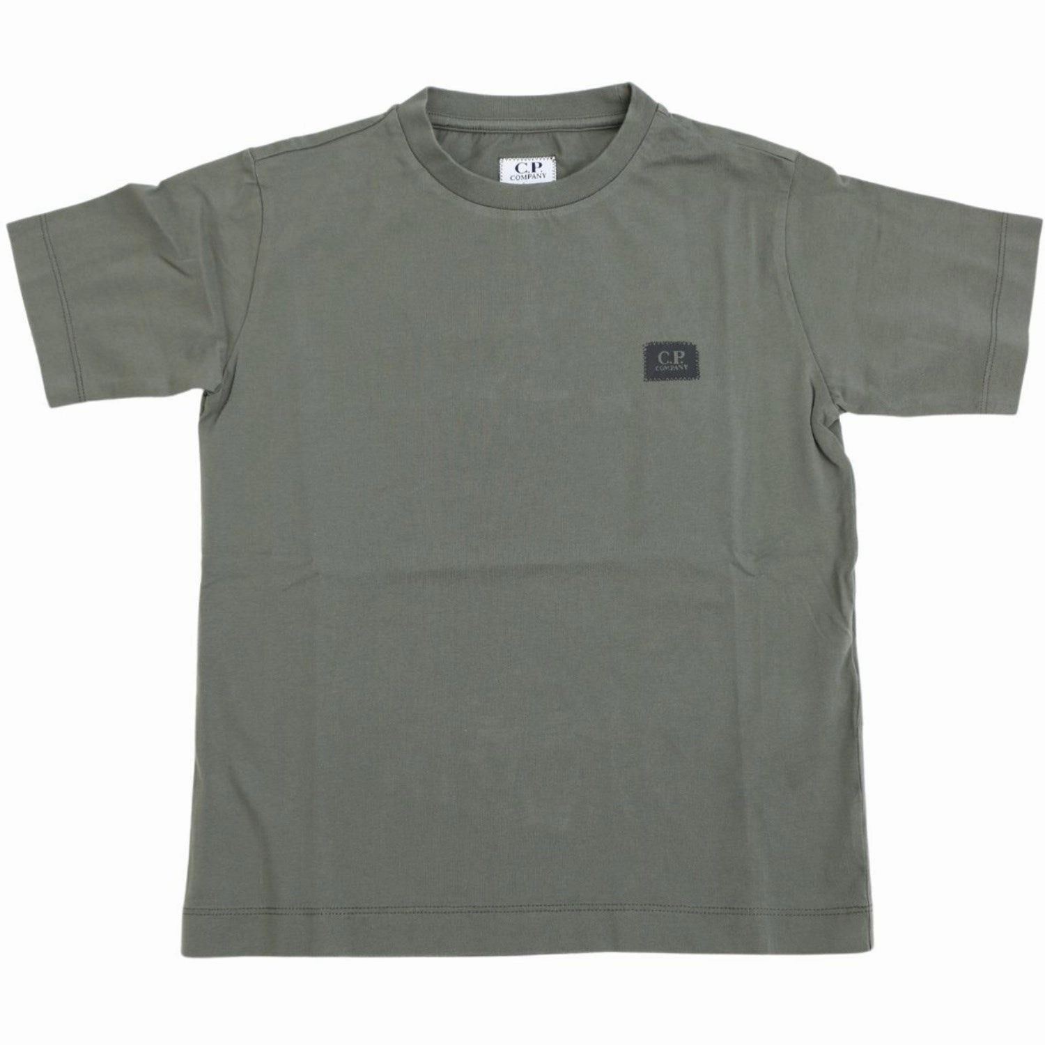 C.P. Company Grape Leaf Green T-Shirt Short Sleeve Weekend Smart Look Fuzz Free Surface