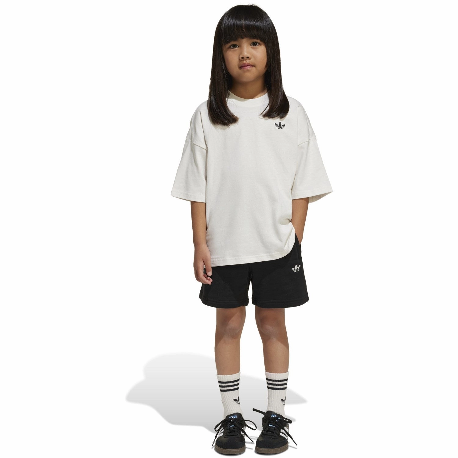 All Day Movement Fit adidas Originals White/Black Lk Dy Mm Shorts Set