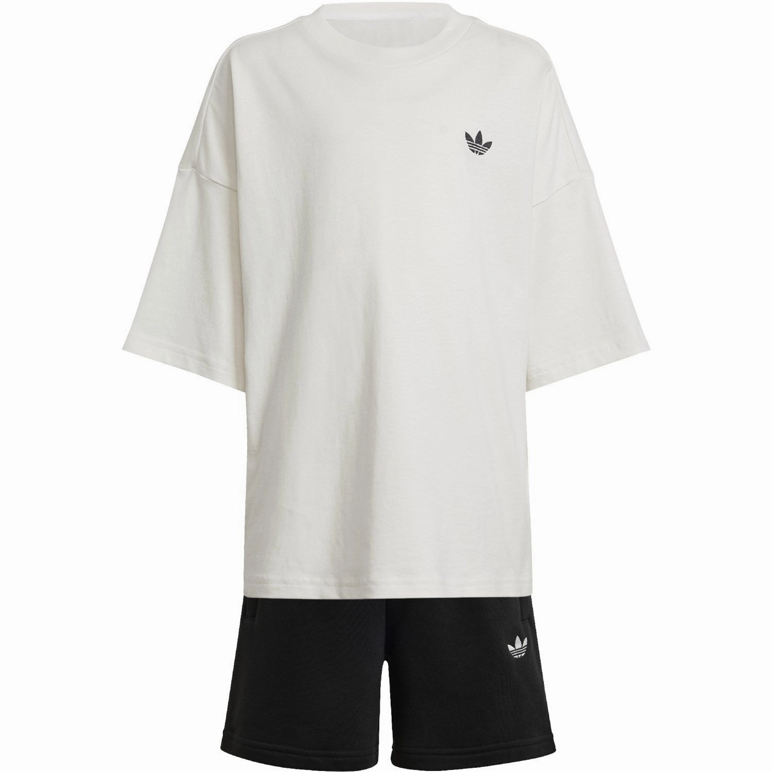 adidas Originals White/Black Lk Dy Mm Shorts Set Eco Friendly Dye