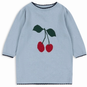 Konges Sl?jd Blue Fog Alexa Knit Dress Smart Glide Casual Must-Have