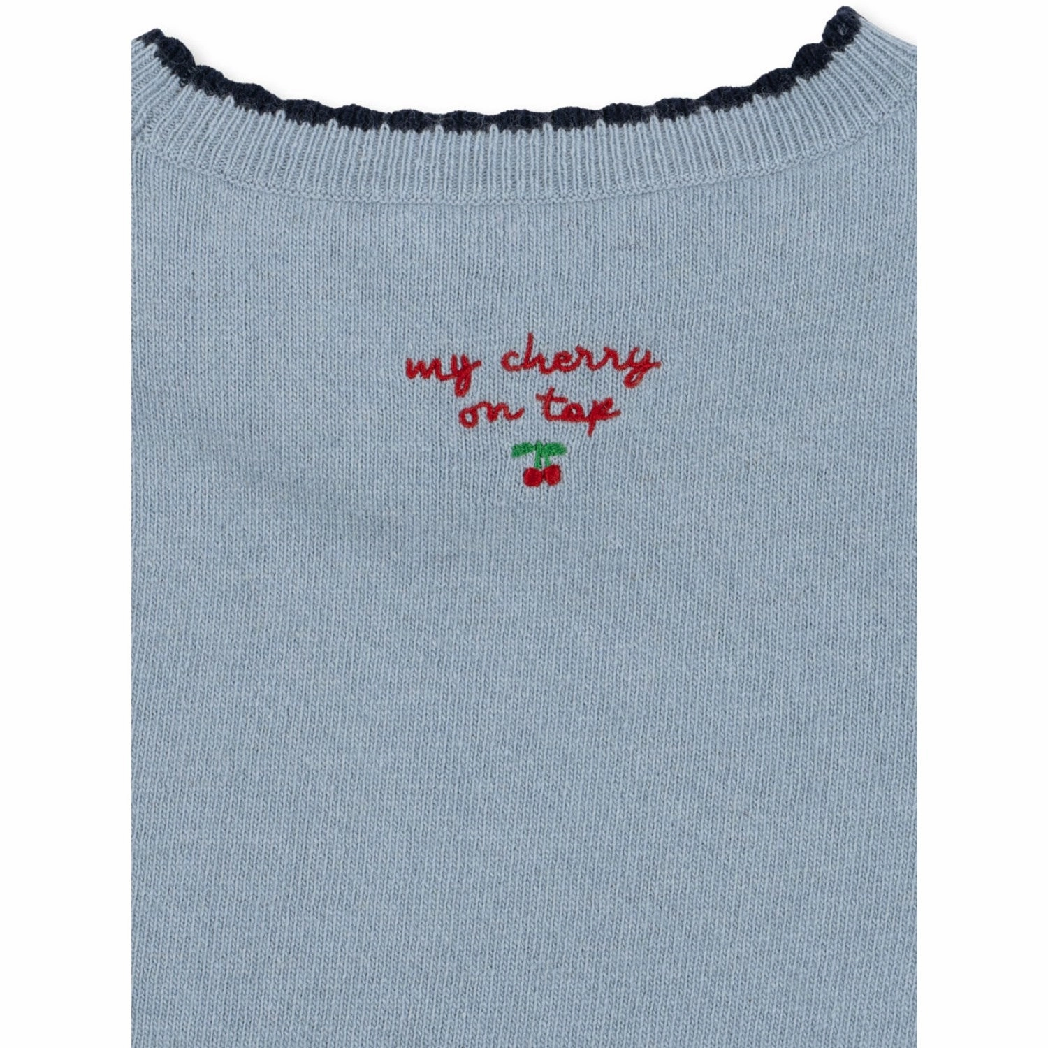 Konges Sl?jd Blue Fog Alexa Knit Dress Versatile-Style Linen-Blend