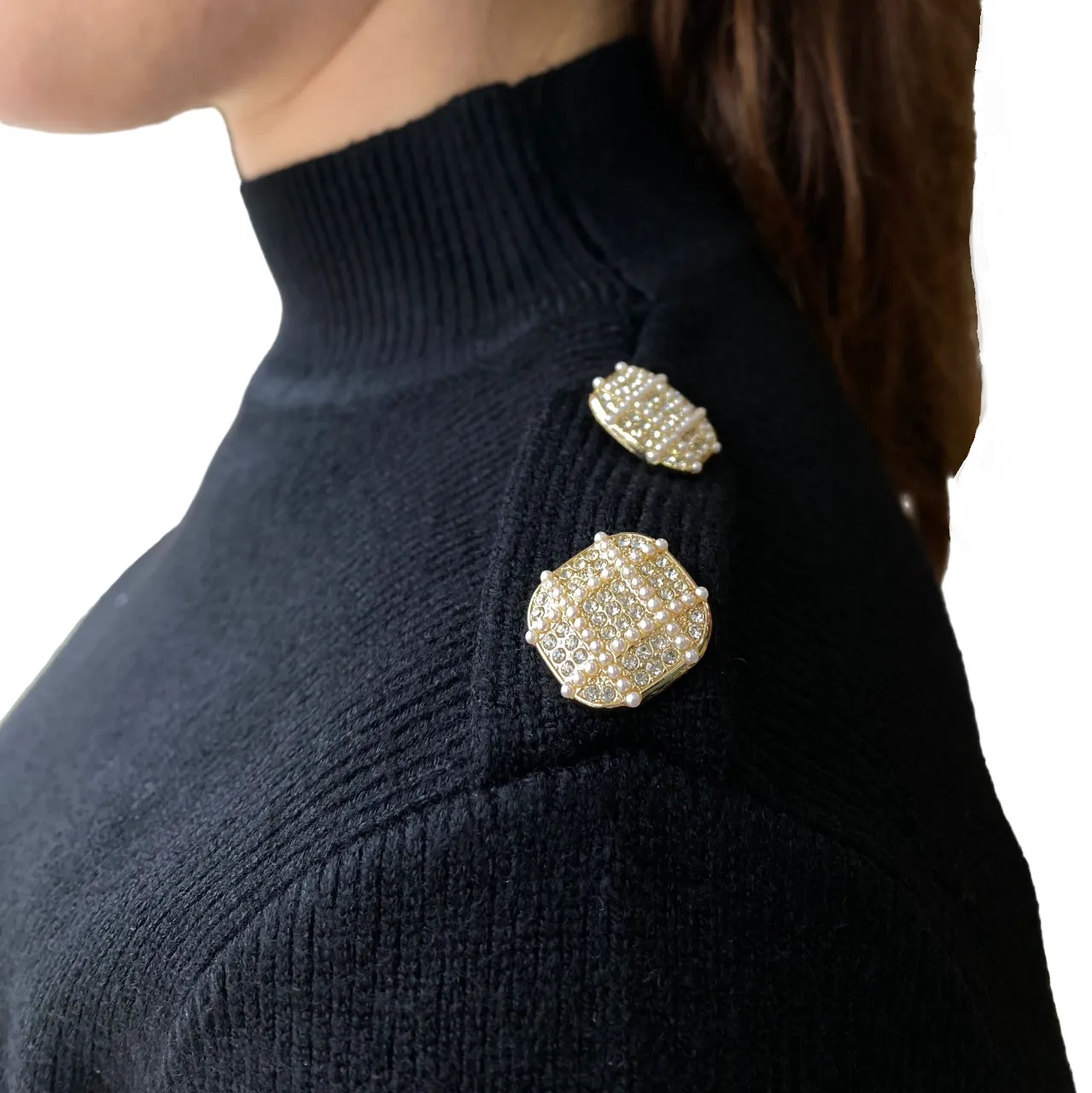 Griffai completo da donna maglia e gonna con bottini DGF4206COM nero Delicate Mood Waist Seam