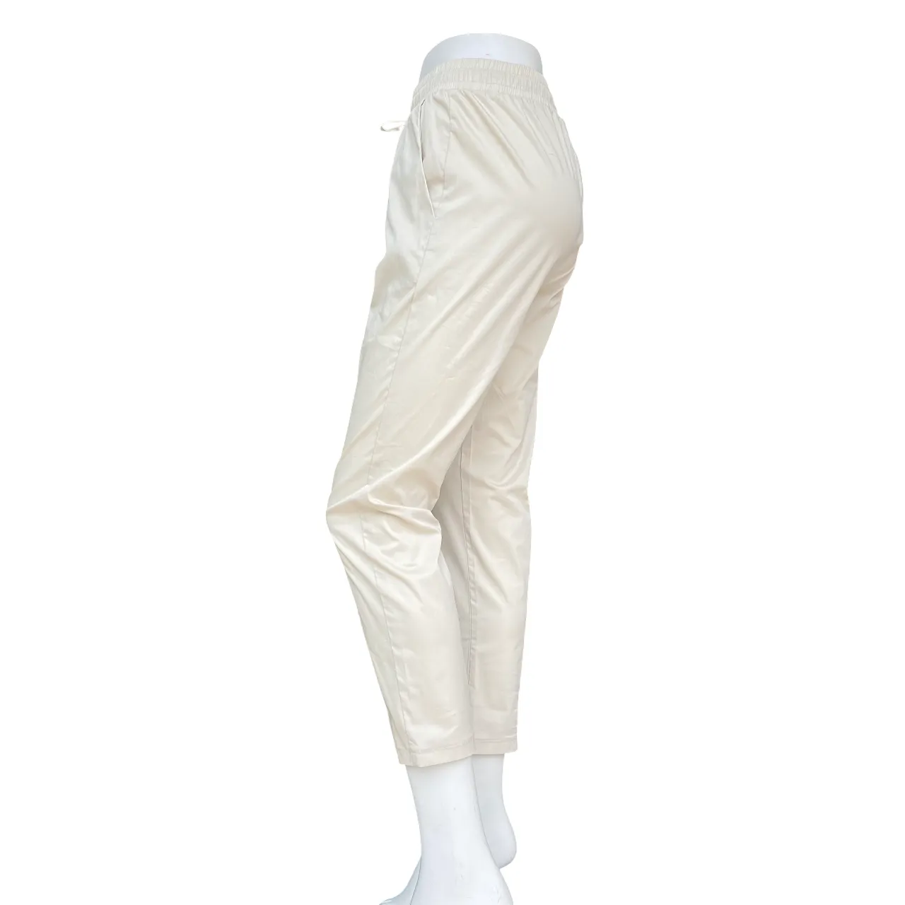 Griffai pantalone da donna in tessuto tecnico con elastico e laccio in vita DGP6306 beige BreathableMaterial