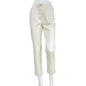 Griffai pantalone da donna in tessuto tecnico con elastico e laccio in vita DGP6306 beige ReinforcedHemline