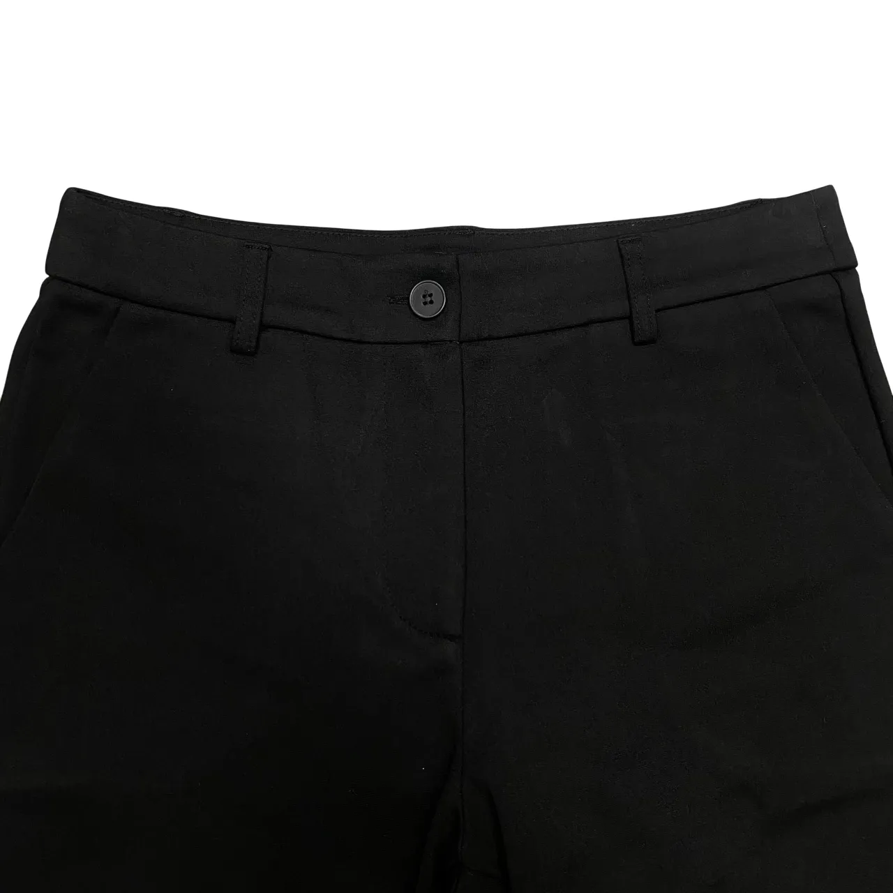 Anti Static Finish Flexible Ankle Cuffs Griffai Pantalone da donna punto Milano con tasca america DGF4461 nero