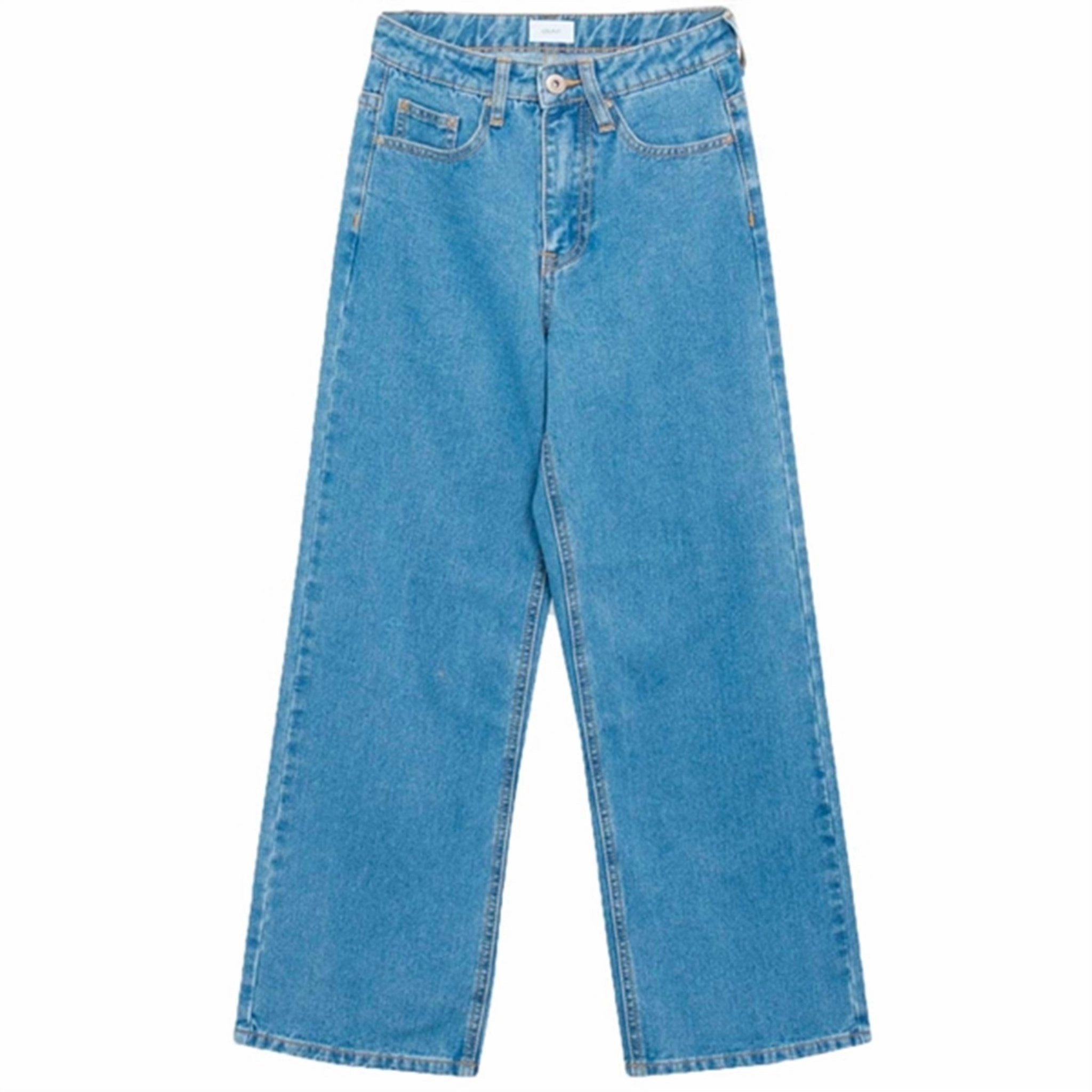 GRUNT Authentic Blue Wide Leg Jeans Artist Vibe Everyday