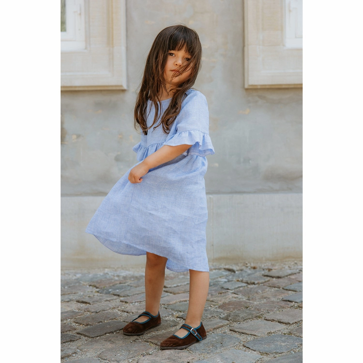 Lalaby Pepita Check Viola Dress Petite-Size