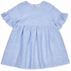 Sleek Piece Velvet-Edge Lalaby Pepita Check Viola Dress