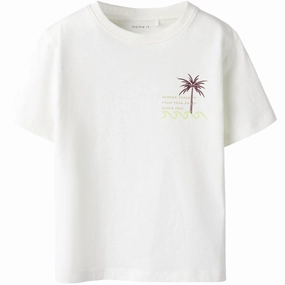 Classic Look Name It Cloud Dancer Nmmhelix Ss Nreg Top