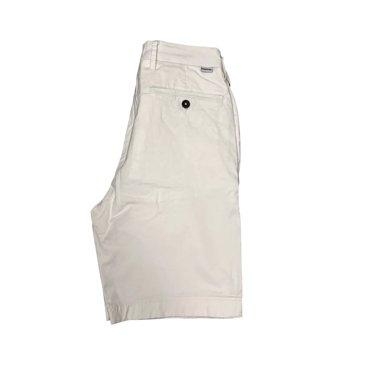 Hamaki-Ho bermuda da uomo PB1757H bianco low - rise Secure Zipper Closure