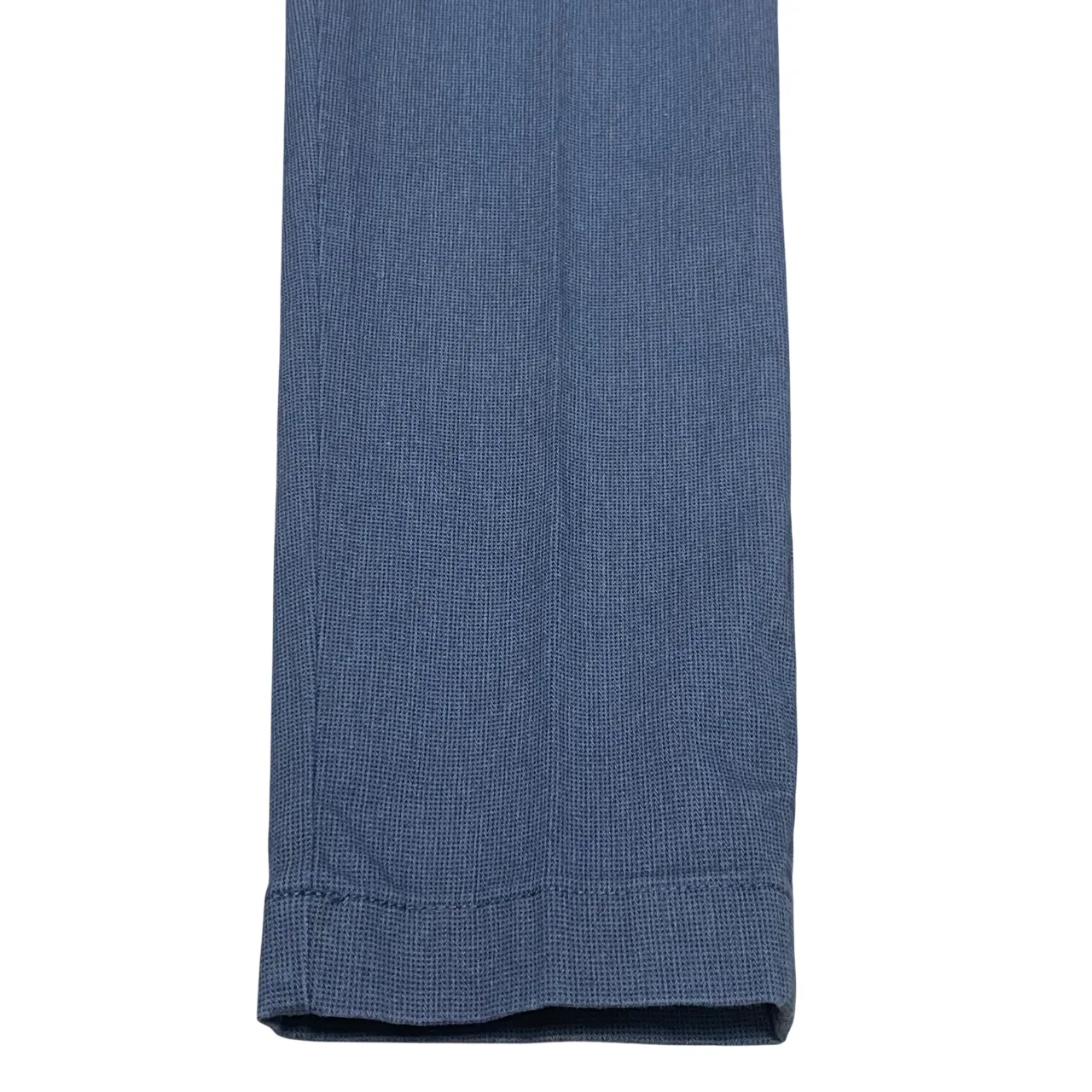 Hamaki-ho pantalone chinos da uomo slim fit con microfantasia quadri PSI1735H blu Non Irritating Tags Work Ready