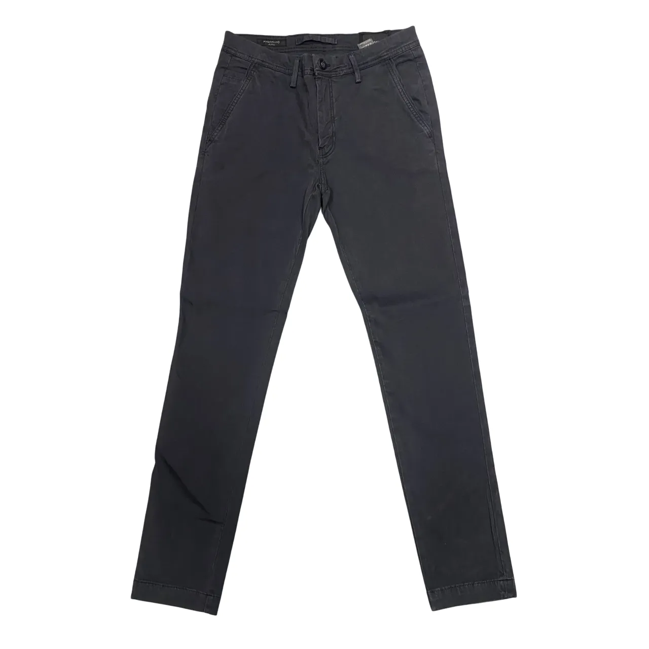 Reflective accents Hamaki-ho pantalone chinos da uomo slim fit con microfantasia quadri PSI1736H asfalto