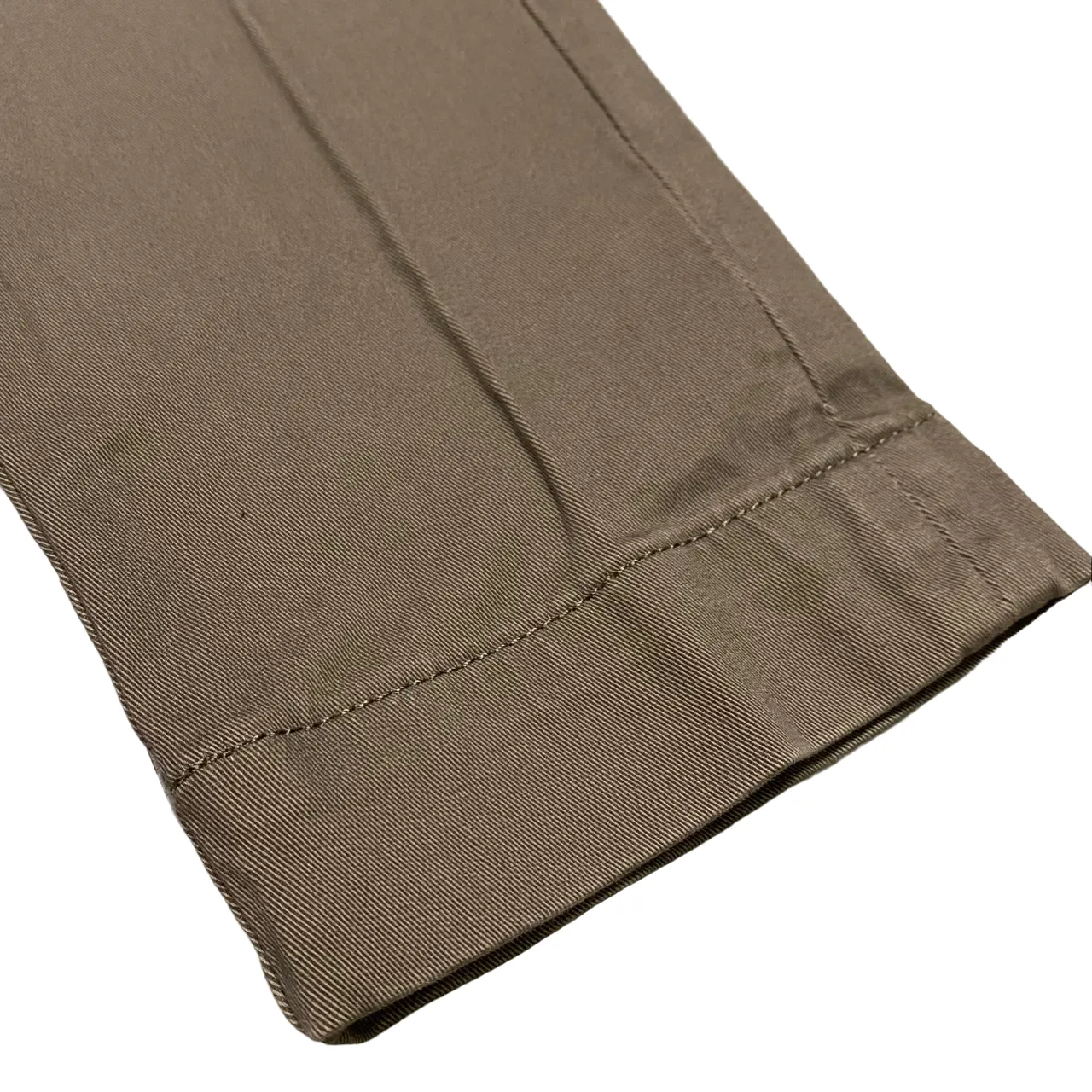 Hamaki-ho pantalone chinos da uomo slim fit in gabardina PSI1726H fango Flattering Design Wear