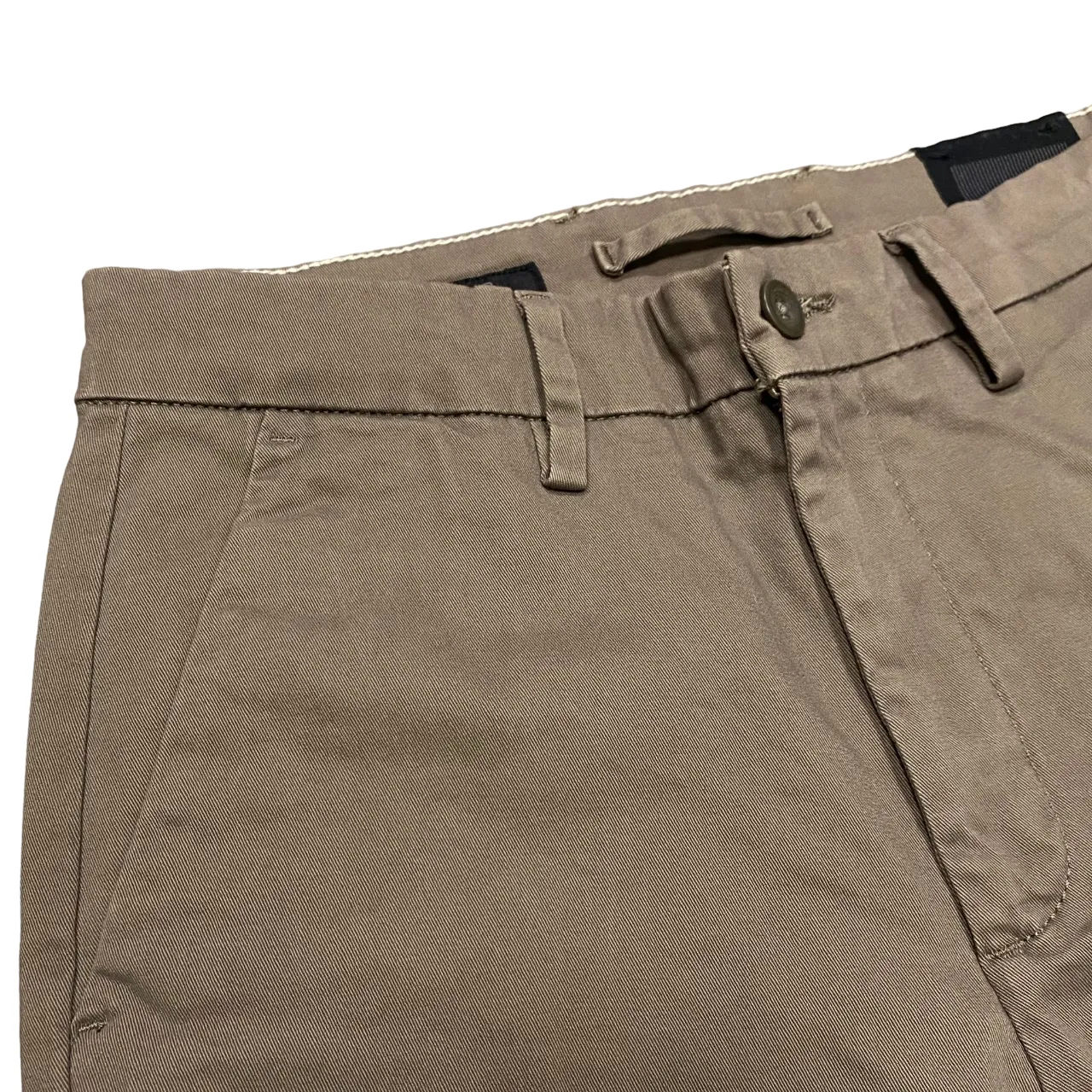 Quick Pack Hamaki-ho pantalone chinos da uomo slim fit in gabardina PSI1726H fango