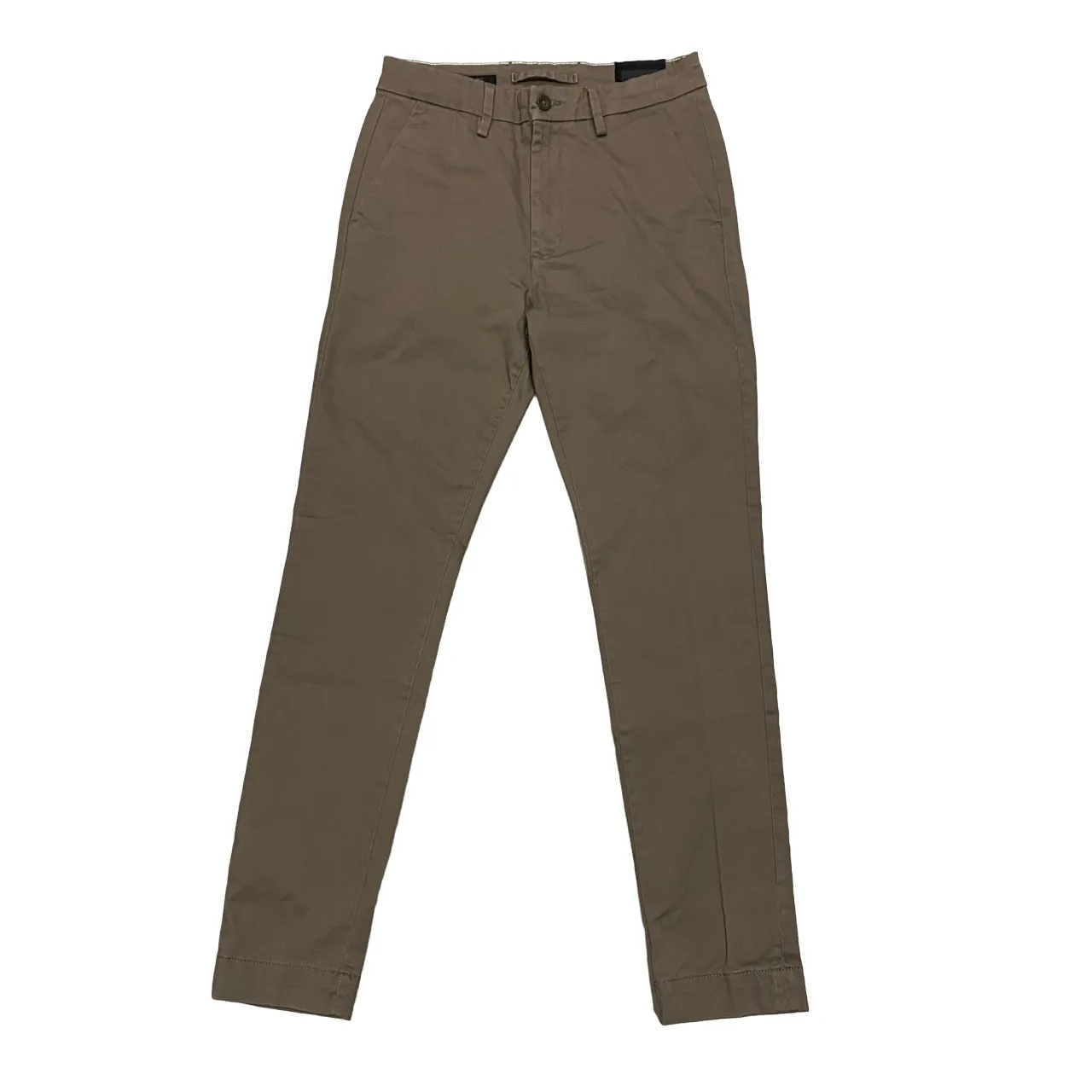 Feminine Cut Hamaki-ho pantalone chinos da uomo slim fit in gabardina PSI1726H fango