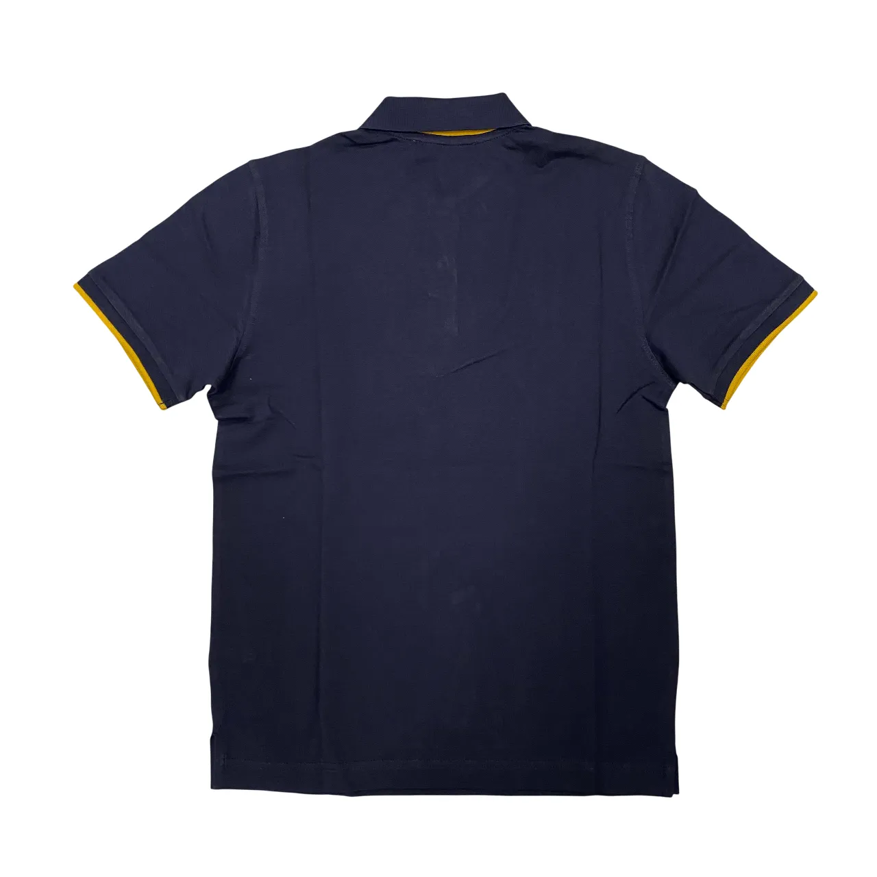 Hamaki-Ho polo manica corta da uomo in cotone pique PE123H blu QuickDry Technology Layered Look