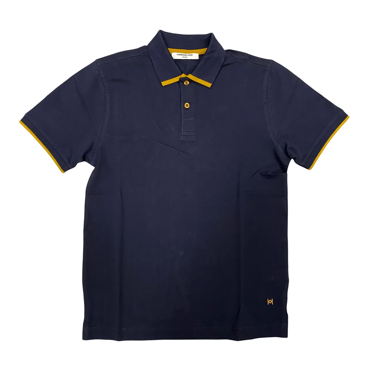 Golf Ready Hamaki-Ho polo manica corta da uomo in cotone pique PE123H blu