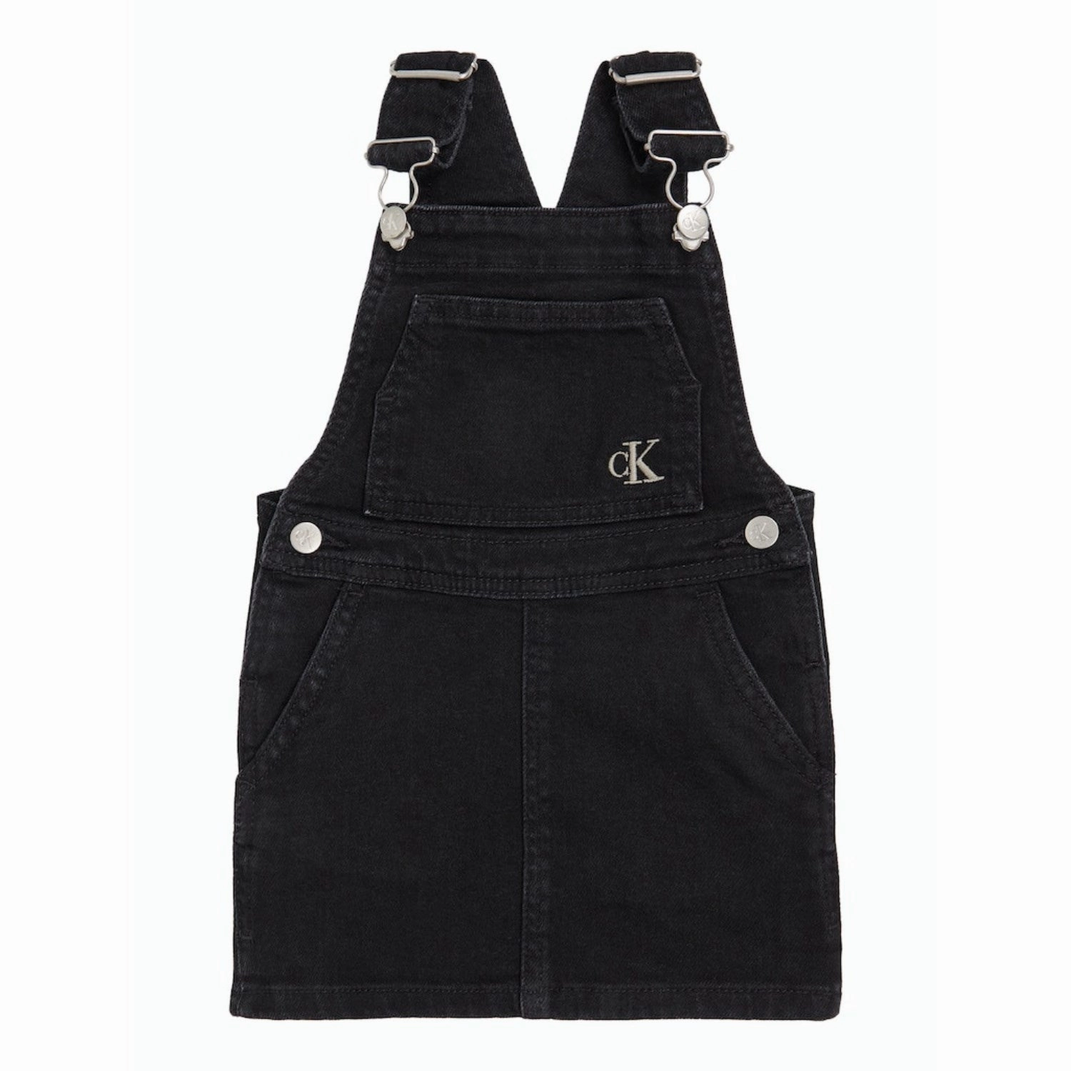 Perfect Wearable Calvin Klein Washed Black Denim Dress