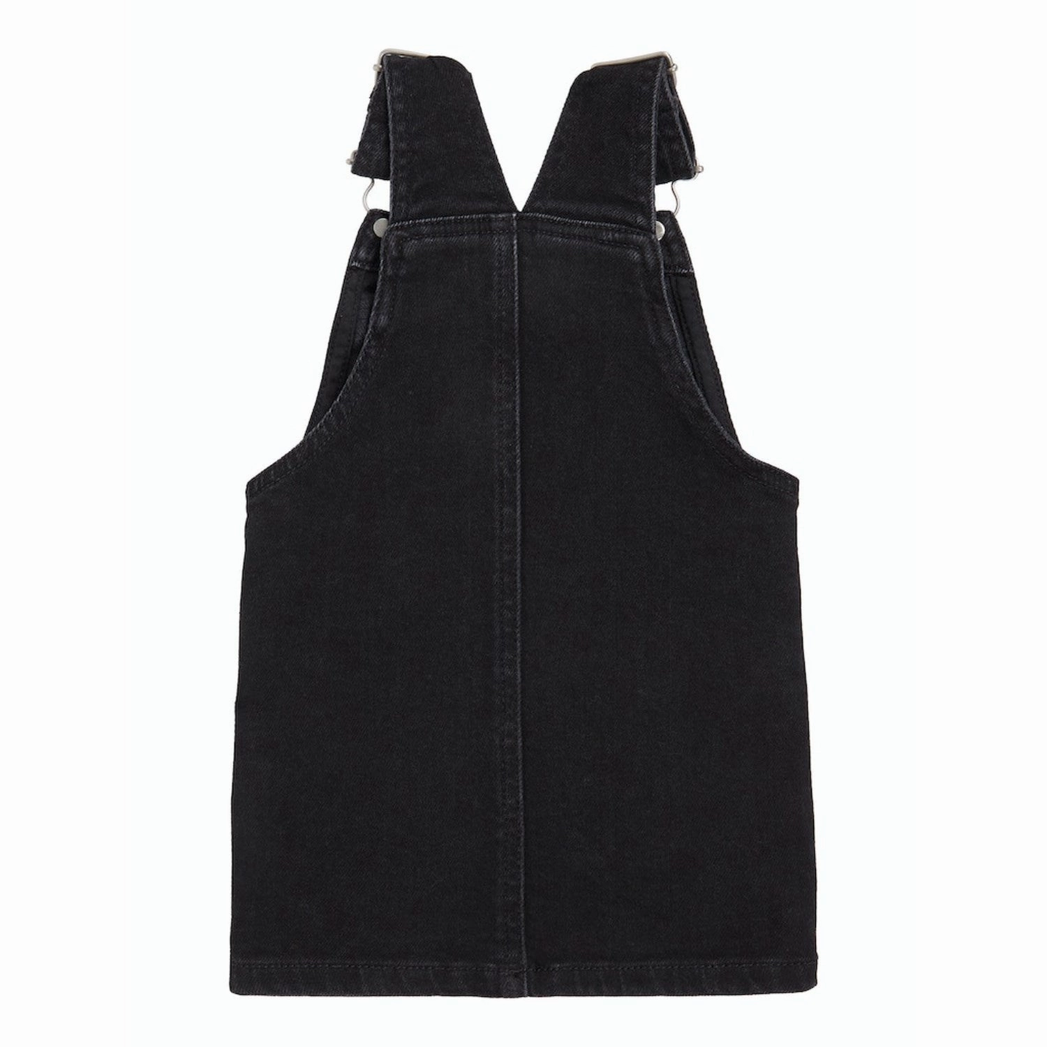 Calvin Klein Washed Black Denim Dress Bright-Hue