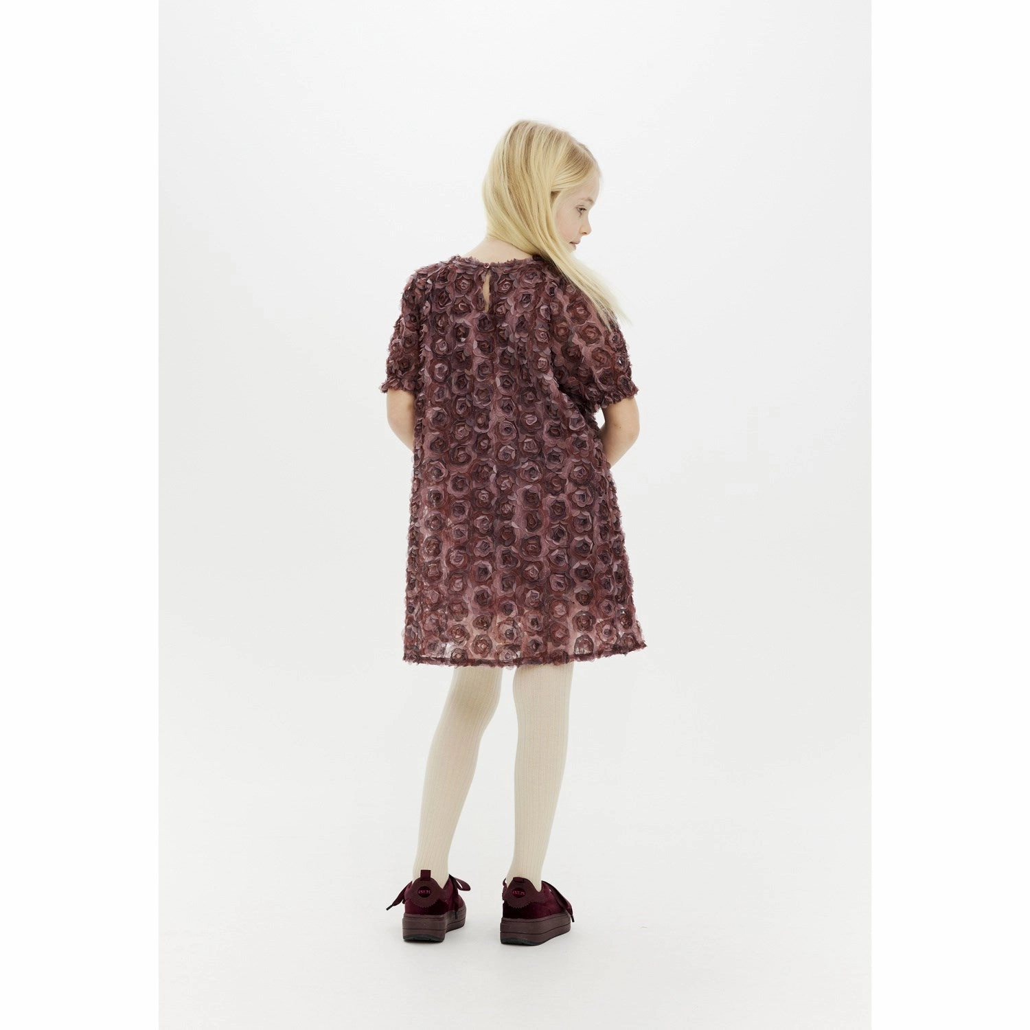 The New Crushed Berry Maddie Hollie Dress Printed-Fabric