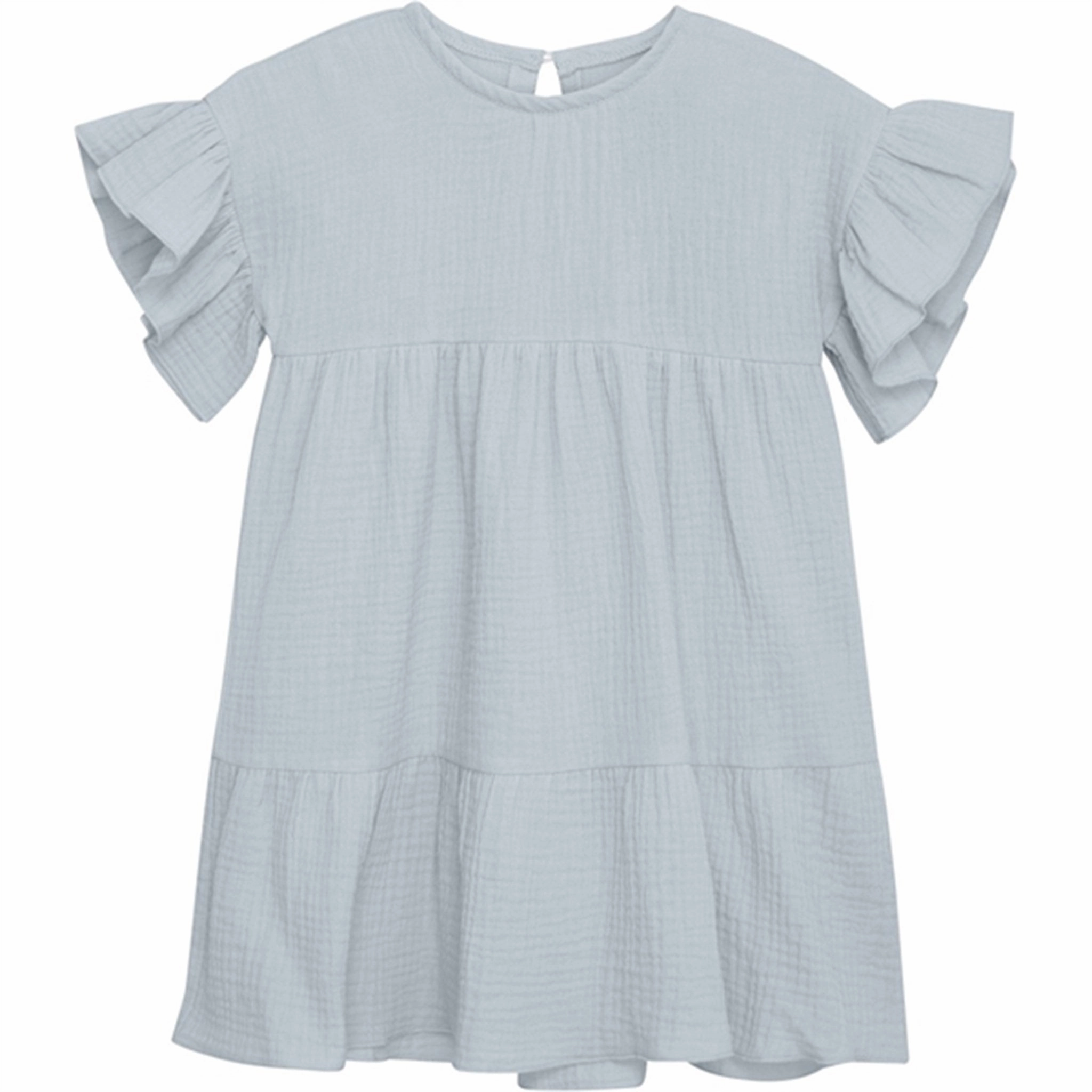 Huttelihut Muslin Celestial Blue Dress Smart and Sleek